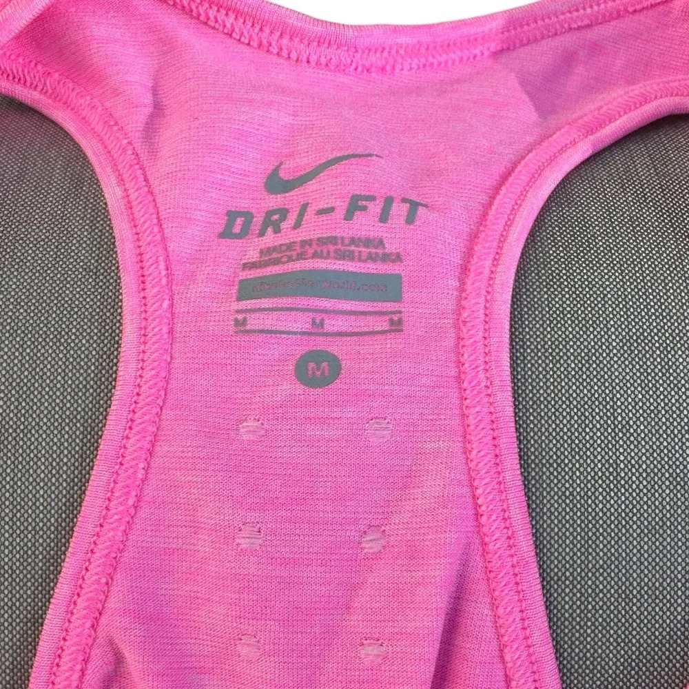 Nike Women’s Pink Dri-Fit Running Racerback Tank Size Medium EUC
